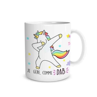 Mug Licorne - Je Gere, comme DAB | jourdefete.com Mug Licorne - Je Gere, comme DAB | jourdefete.com