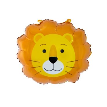 Ballon tête de lion orange pour anniversaire thème jungle | jourdefete.com Ballon tête de lion orange pour anniversaire thème jungle | jourdefete.com