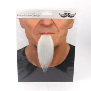 Longue barbichette - Blanc Longue barbichette - Blanc