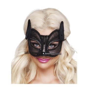 Loup de Chat en Dentelle Noir Loup de Chat en Dentelle Noir