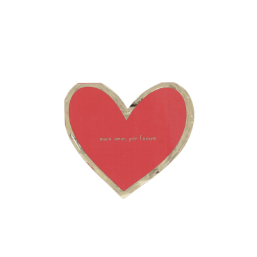 Serviettes rouges avec message doré "More Amor, Per Favore" | jourdefete.com Serviettes rouges avec message doré "More Amor, Per Favore" | jourdefete.com