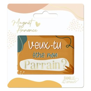 Un beau magnet qui va demander à un proche de devenir parrain | jourdefete.com Un beau magnet qui va demander à un proche de devenir parrain | jourdefete.com