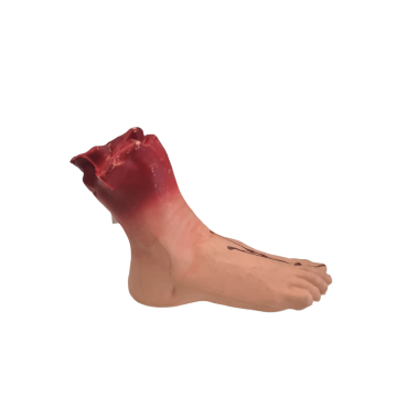 Posez ce pied ensanglanté sur une table pour votre décoration d'Halloween | jourdefete.com Posez ce pied ensanglanté sur une table pour votre décoration d'Halloween | jourdefete.com