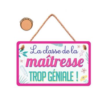 plaque-en-metal-la-classe-de-la-maitresse-trop-genial | jourdefete.com plaque-en-metal-la-classe-de-la-maitresse-trop-genial | jourdefete.com