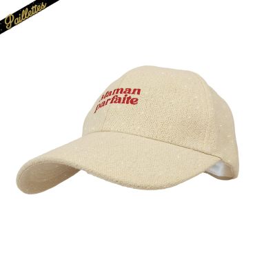 Casquette beige à paillettes avec broderie rouge Maman Parfaite pour cadeau de Fête des Mères | jourdefete.com