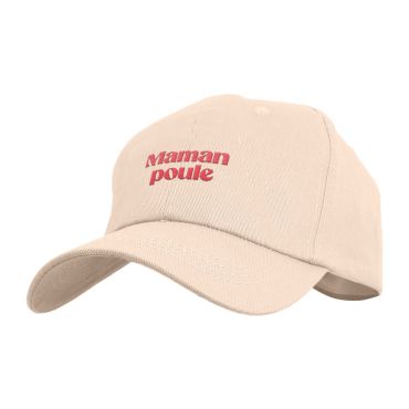 Casquette beige brodée Maman Poule pour la fête des mères | jourdefete.com Casquette beige brodée Maman Poule pour la fête des mères | jourdefete.com