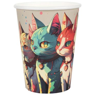 Des chats imprimés sur les gobelets pour l'anniversaire manga de votre enfant | jourdefete.com Des chats imprimés sur les gobelets pour l'anniversaire manga de votre enfant | jourdefete.com