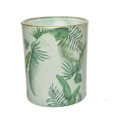 Photophore en Verre - Jungle - Blanc | jourdefete.com