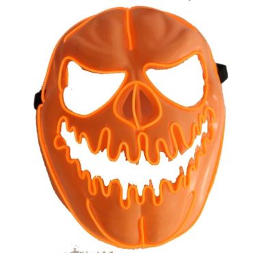 Masque Néon - Citrouille Effrayante Masque Néon - Citrouille Effrayante