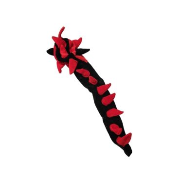 Coiffe de dragon en feutrine rouge et noir | jourdefete.com