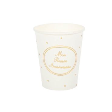 8 gobelets carton mon premier anniversaire | jourdefete.com 8 gobelets carton mon premier anniversaire | jourdefete.com
