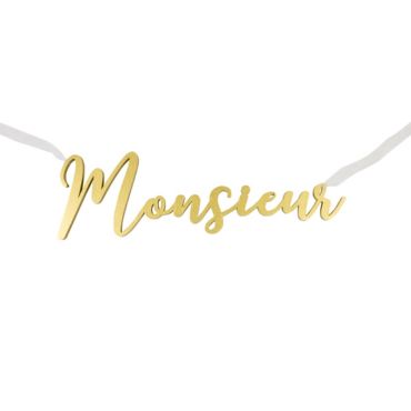 Décoration de Chaise à Suspendre « Monsieur » - Or Métallisé | jourdefete.com Décoration de Chaise à Suspendre « Monsieur » - Or Métallisé | jourdefete.com
