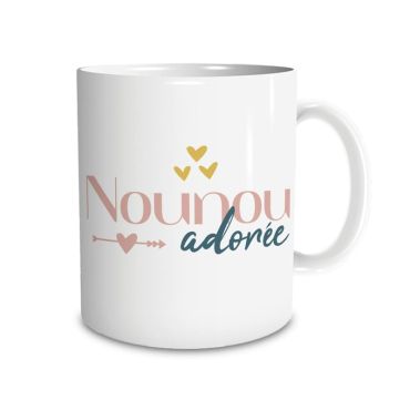 Mug - Nounou Adorée | jourdefete.com Mug - Nounou Adorée | jourdefete.com