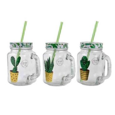 Mug-Manson Jar-cactus-summer | jourdefete.com