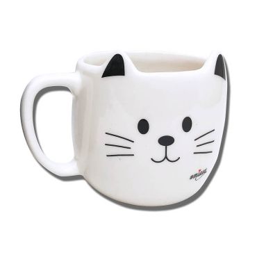 mug en forme de chat blanc ou noir | jourdefete.com mug en forme de chat blanc ou noir | jourdefete.com