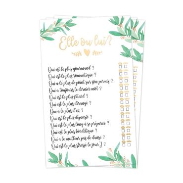 Jeu Elle ou lui pour mariage | jourdefete.com Jeu Elle ou lui pour mariage | jourdefete.com