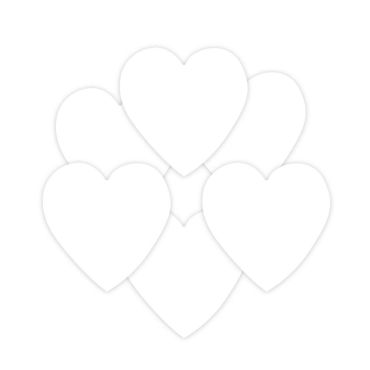 Confettis en forme de cœurs blancs de la collection vive les mariés | jourdefete.com Confettis en forme de cœurs blancs de la collection vive les mariés | jourdefete.com