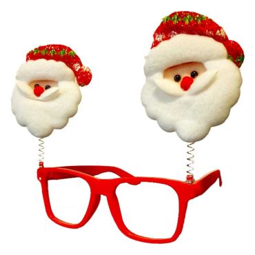 lunettes de pères noël sur ressorts | jourdefete.com lunettes de pères noël sur ressorts | jourdefete.com