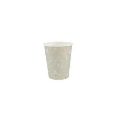 8 Gobelets en carton - Noël Botanic Vert Sauge 8 Gobelets en carton - Noël Botanic Vert Sauge