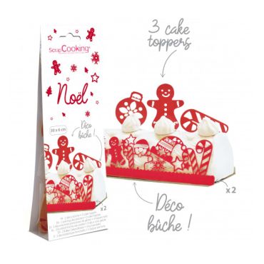 Kit de décoration de bûche de Noël | jourdefete.com