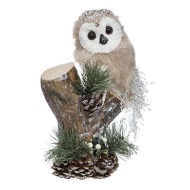 hibou sur branche décoration de noël 30 cm | jourdefete.com hibou sur branche décoration de noël 30 cm | jourdefete.com