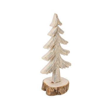 sapin en bois sur bûche de 26 cm | jourdefete.com sapin en bois sur bûche de 26 cm | jourdefete.com