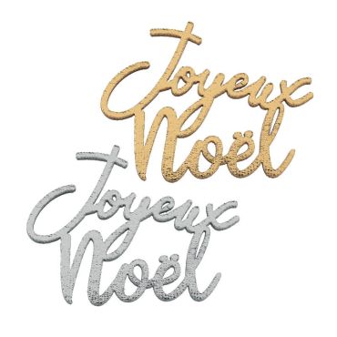 10 confettis de table joyeux noël or et argent | jourdefete.com
