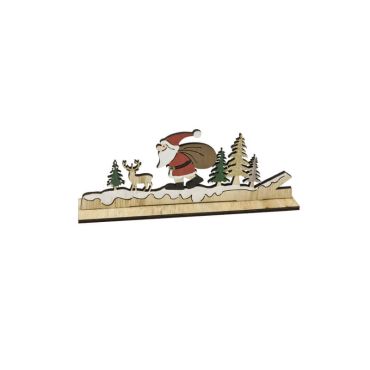 scène du Père Noël dans la forêt en bois | jourdefete.com scène du Père Noël dans la forêt en bois | jourdefete.com