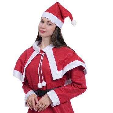 Bonnet de Père Noël en feutrine rouge et blanche pour adulte | jourdefete.com Bonnet de Père Noël en feutrine rouge et blanche pour adulte | jourdefete.com