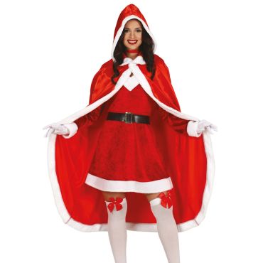 Cape rouge et blanche de Mère Noël | jourdefete.com Cape rouge et blanche de Mère Noël | jourdefete.com
