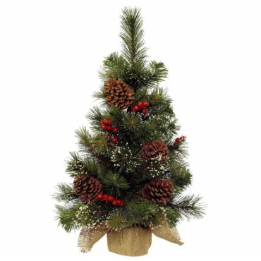Sapin à poser enneigé avec baies et pommes de pin 45 cm | jourdefete.com Sapin à poser enneigé avec baies et pommes de pin 45 cm | jourdefete.com