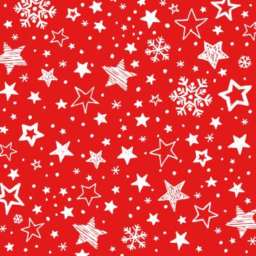 Serviettes de Noël rouges avec motifs étoiles et flocons blancs 33 x 33 cm Lovely Stars | jourdefete.com Serviettes de Noël rouges avec motifs étoiles et flocons blancs 33 x 33 cm Lovely Stars | jourdefete.com