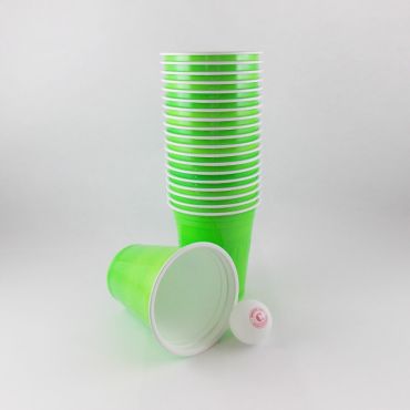 Gobelets "Beer Pong" x20 - Vert Gobelets "Beer Pong" x20 - Vert