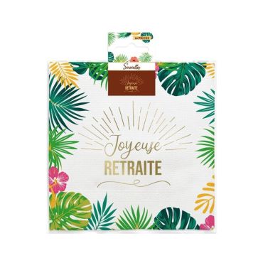 Un pack de 10 serviettes de la collection Joyeuse Retraite | jourdefete.com Un pack de 10 serviettes de la collection Joyeuse Retraite | jourdefete.com