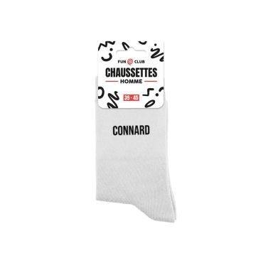 Chaussettes blanches pour homme avec citation | jourdefete.com Chaussettes blanches pour homme avec citation | jourdefete.com