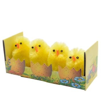 Lot de 4 poussins jaunes - 4 cm | jourdefete.com Lot de 4 poussins jaunes - 4 cm | jourdefete.com