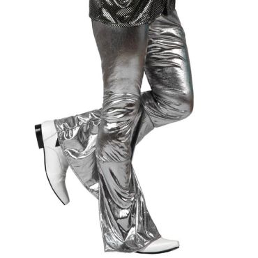 Pantalon Pattes d'Eph Disco Argent Pantalon Pattes d'Eph Disco Argent
