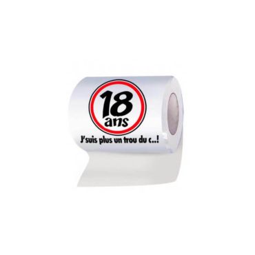 Papier toilette humoristique anniversaire : 18 ans | jourdefete.com Papier toilette humoristique anniversaire : 18 ans | jourdefete.com