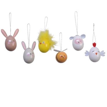 Suspensions œufs décoratifs animaux : lapin, poussin, abeille et plus pour Pâques | jourdefete.com Suspensions œufs décoratifs animaux : lapin, poussin, abeille et plus pour Pâques | jourdefete.com