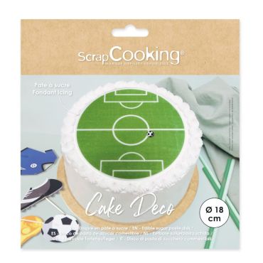 Disque en sucre terrain de football 18 cm pour décoration de gâteau | jourdefete.com Disque en sucre terrain de football 18 cm pour décoration de gâteau | jourdefete.com
