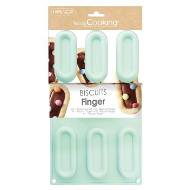 Moule en silicone Biscuits Finger pour biscuits nappés et fourrés | jourdefete.com Moule en silicone Biscuits Finger pour biscuits nappés et fourrés | jourdefete.com