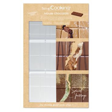 Moule à chocolat rigide tablettes ScrapCooking pour pâtisserie créative | jourdefete.com Moule à chocolat rigide tablettes ScrapCooking pour pâtisserie créative | jourdefete.com