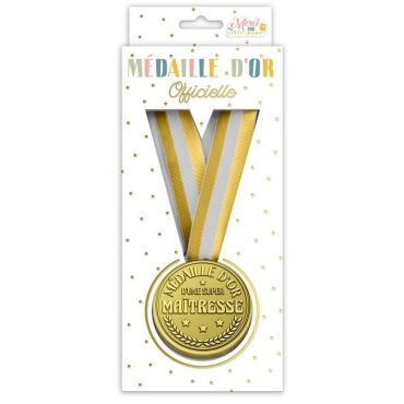 Une médaille d'or pour récompenser la super maîtresse | jourdefete.com Une médaille d'or pour récompenser la super maîtresse | jourdefete.com