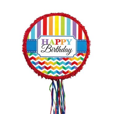 pinata happy birthday rouge et arc en ciel | jourdefete.com pinata happy birthday rouge et arc en ciel | jourdefete.com