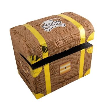 Piñata coffre de pirates ouvert Piñata coffre de pirates ouvert