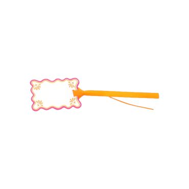 Étiquettes papier décoratives avec ruban citron orange framboise | jourdefete.com