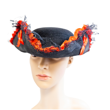 Chapeau pirate femme dentelle et rubans rouges | jourdefete.com Chapeau pirate femme dentelle et rubans rouges | jourdefete.com