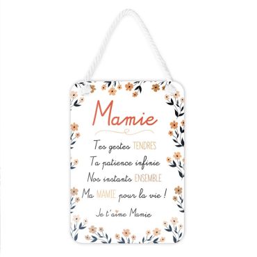 Plaque affective - Mamie - Collection Famille d'Amour | jourdefete.com Plaque affective - Mamie - Collection Famille d'Amour | jourdefete.com