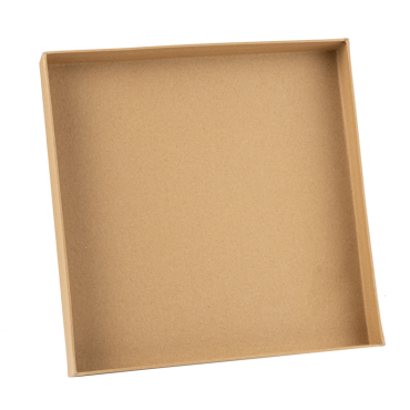 Plateau carré en carton kraft pour buffets et réceptions | jourdefete.com Plateau carré en carton kraft pour buffets et réceptions | jourdefete.com