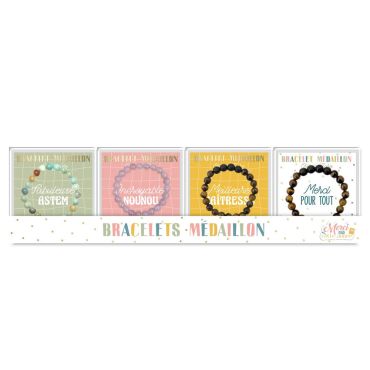 Bracelets médaillon pour remercier enseignants et nounous | jourdefete.com Bracelets médaillon pour remercier enseignants et nounous | jourdefete.com